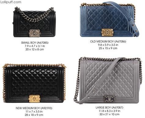 chanel boy dimensioni|mini Chanel bag size.